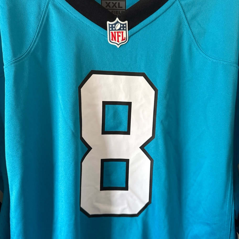 Men’s Nike Jaycee Horn #8 Carolina Panthers Football NFL Jersey Sz 2XL - Blue - Picture 2 of 7